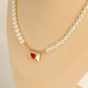 Pearl Envelope 18K Gold Plating Clavicle Chain Jewelry